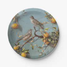 スパーローズ – ラウンド紙プレート