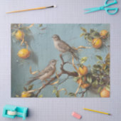 スパーローズ – 油彩画スタイルティッシュペーパー 薄葉紙 (クラフト)