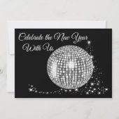 スパー祝クリー・ディスコ・ボールとの新年 招待状 (正面)