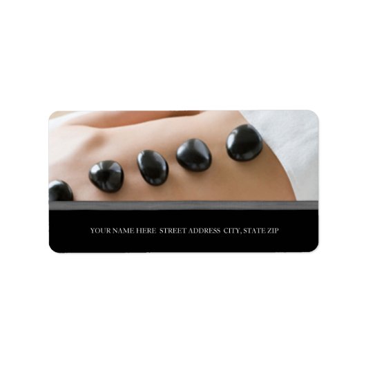 スパ事業住所 シール (正面)