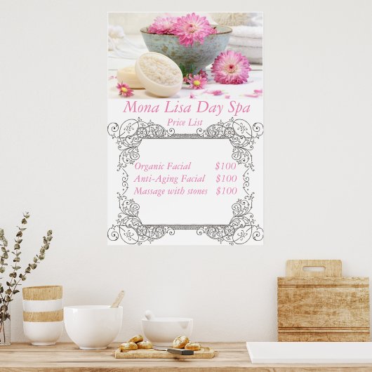 スパ価格表 ポスター (キッチン)