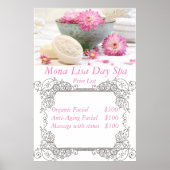 スパ価格表 ポスター (正面)