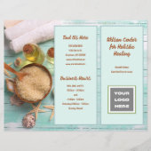 スパ修復ビジネスパンフレット折り畳み チラシ (正面)