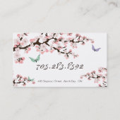 スパ及びサロンの名刺-桜 名刺 (裏面)