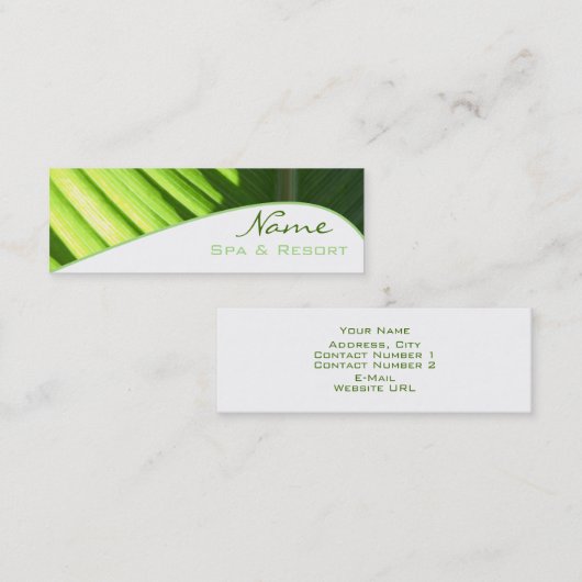 スパ名刺 スキニー名刺 (正面/裏面)