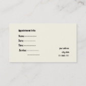 スパ名刺 予約カード (裏面)