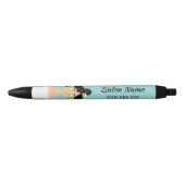 スパ女性イラストレーションカスタムスパ事業 黒ボールペン (正面)