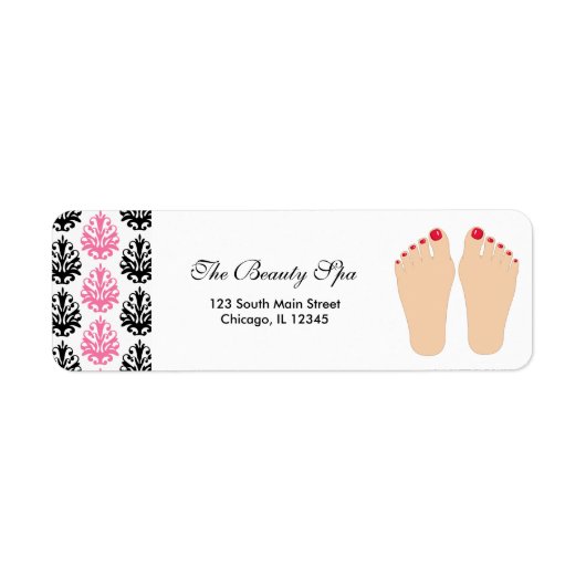 スパ差出人住所 ラベル (正面)