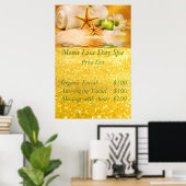 スパ料金表 ポスター (ホームオフィス)