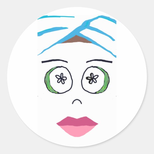 スパ日ステッカー ラウンドシール (正面)