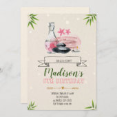 スパ日パーティーの招待 招待状 (正面/裏面)