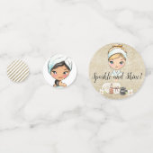 スパ日パーティーテーブル紙吹雪 コンフェッティ (正面)