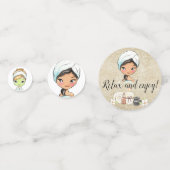 スパ日パーティーテーブル紙吹雪 コンフェッティ (正面)