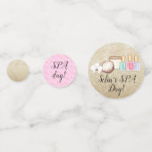 スパ日パーティーテーブル紙吹雪 コンフェッティ (裏面)