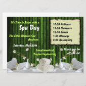 スパ日従業員カスタム招待状 招待状 (正面/裏面)