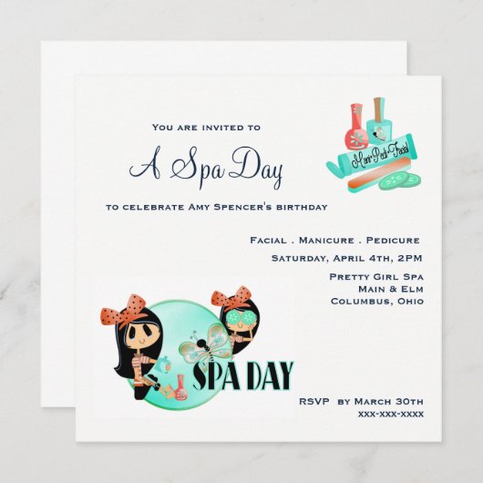 スパ日 招待状 (正面/裏面)