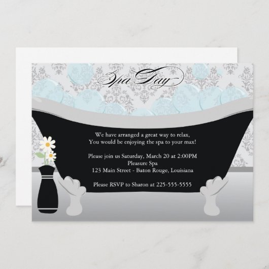 スパ日 招待状 (正面/裏面)