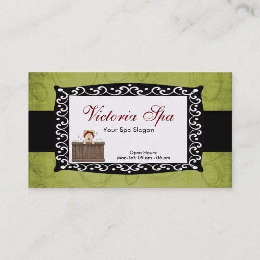 スパ業 名刺 (正面)