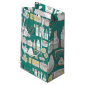 スパ模様 スモールペーパーバッグ (裏面アングル)