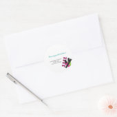 スパ爪、 ネイルマニキュア誕生日パーティー美しいシール ラウンドシール (封筒)