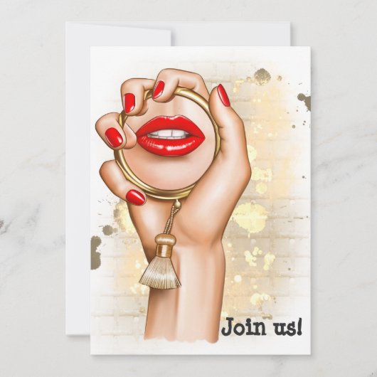 スパ独身最後の夜 招待状 (正面)