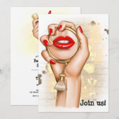 スパ独身最後の夜 招待状 (正面/裏面)