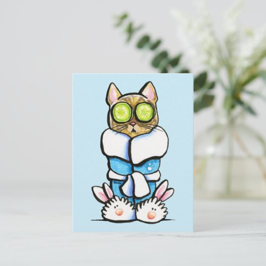 スパ猫 ポストカード (スタンド正面)