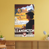 スパ王室の、女性飲料水用レールポスター キャンバスプリント (インサイチュ (リビング))