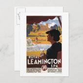 スパ王室の、女性飲料水用レールポスター ポストカード (正面/裏面)