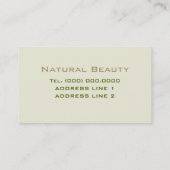 スパ用名刺及びサロン 名刺 (裏面)