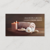 スパ美しいサロンアロマセラピーマッサージセラピー 名刺 (正面)