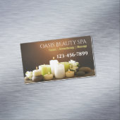 スパ美しいサロンマッサージエステティシャンアロマセラピー マグネット名刺 (インサイチュ)