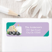 スパ美しいバースデーパーティー住所 シール (インサイチュ)