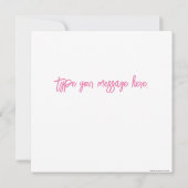 スパ自気にハッピーバースデー女性ギフト カード (裏面)