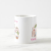 スパ自気に土曜パーソナライズされた名 コーヒーマグカップ (中央)