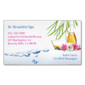 スパ自然健康 マグネット名刺 (正面)