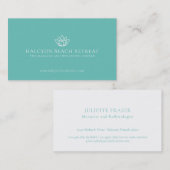 スパ蓮のロゴリトリート名刺 名刺 (正面/裏面)