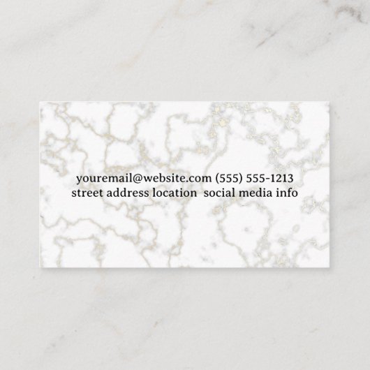 スパ製品塩類及び油 名刺 (裏面)