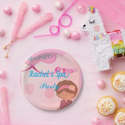 スパ誕生日パティ ペーパープレート (パーティー)