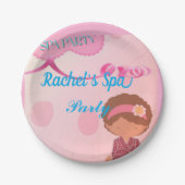スパ誕生日パティ ペーパープレート (正面)