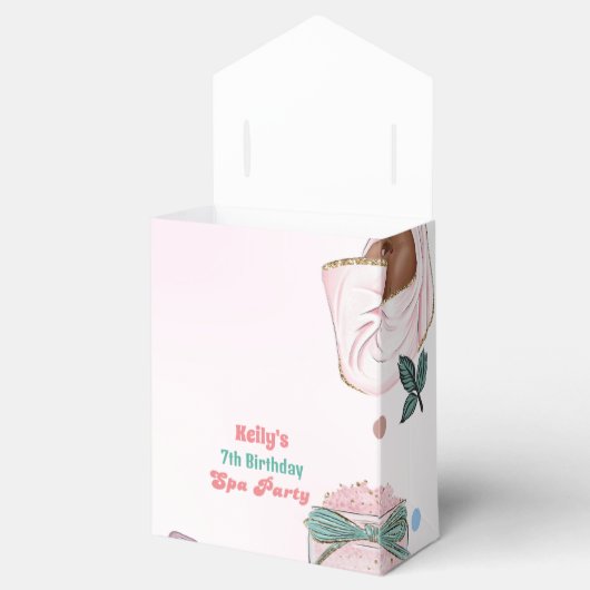 スパ誕生日パンパーパーティー誕生日 フェイバーボックス (オープン)