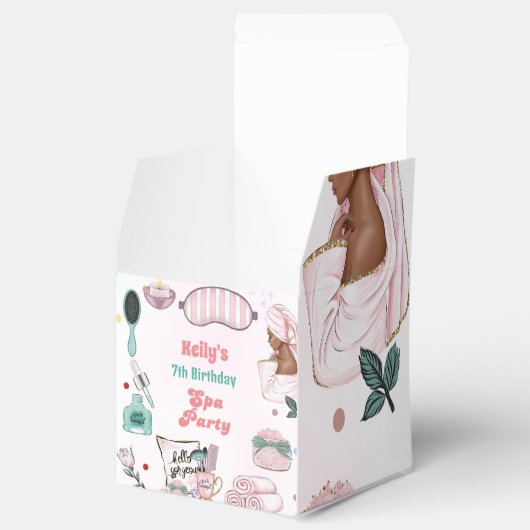 スパ誕生日パンパーパーティー誕生日 フェイバーボックス (オープン)