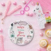 スパ誕生日パンパーパーティー誕生日 ペーパープレート (パーティー)