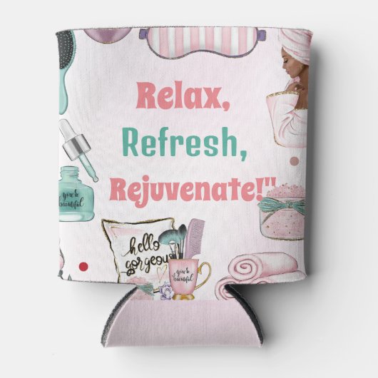 スパ誕生日パンパーパーティー誕生日 缶クーラー (正面)