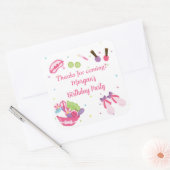 スパ誕生日パーティーの好意 スクエアシール (封筒)