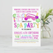 スパ誕生日パーティーへの招待 – WH 招待状 (スタンド正面)
