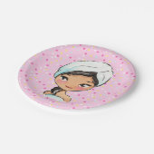 スパ誕生日パーティー紙プレート ペーパープレート (アングル)