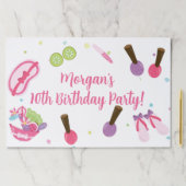 スパ誕生日パーティー紙ランチョンマット ペーパーパッド (インサイチュ)