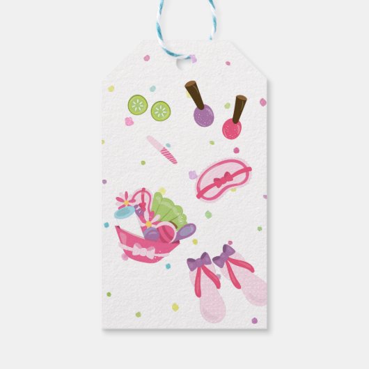 スパ誕生日パーティー ギフトタグ (裏面)