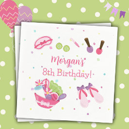 スパ誕生日パーティー スタンダードカクテルナプキン